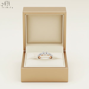 Bague de fiançailles de qualité supérieure, classique, en or blanc massif 18 carats, avec diamant naturel véritable, sans pierre principale, pour femmes - Product Image 6