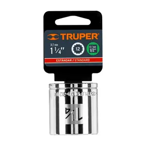 บ็อกซ์ 6 ชิ้น ประแจบล็อก 12 จุด ขนาด 1-1/4 นิ้ว หัวขับ 1/2 นิ้ว ยี่ห้อ TRUPER - Product Image 3