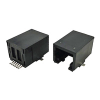 Coorle 5322 Connecteurs de prise téléphonique RJ45 à 90 degrés pour communication réseau, 6p6c 6 broches, SMT, à souder sur PCB, Femelle, 120 pièces/boîte