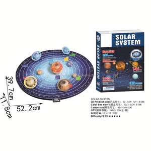 Đồ chơi 3D câu đố cho học sinh trung học đồ chơi giáo dục 3D ghép hình câu đố năng lượng mặt trời hệ thống/Globe/phun trào/crustal/Cấu trúc đồ chơi Địa Lý - Product Image 5
