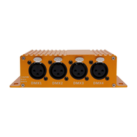 Convertisseur ArtNet DMX512 4 voies Ethernet vers DMX Bidirectionnel, Nœud Art-Net Haute Vitesse ARM RJ45 2048CH, Contrôleur d'éclairage de scène