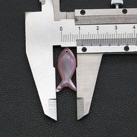 Pendentif en forme de coquillage, charme irisé, bijou marin, coquille de nacre MOP, pendentif en forme de poisson pour la fabrication de bracelets et de colliers