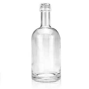 350Ml 550Ml 750Ml Lege Wodka Glazen Fles Whisky Likeur Unieke Vorm Wijnglas Fles Met Dop