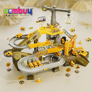 Construction électrique train de voiture de chemin de fer rotation escalade bricolage aventure piste jouet - Product Image 2