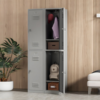 Armoire de rangement en métal durable à 2 portes Armoire de rangement en métal pour employés de gymnastique Armoire en acier Armoire en métal en acier