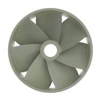 Ventilateur à 4 pales en métal imprimé en 3D sur mesure, refroidisseur d'huile de moteur marin en aluminium de type épais, accessoires d'échappement de moteur