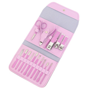 Chuyên Nghiệp Móng Tay Nghệ Thuật <span class=keywords><strong>Starter</strong></span> <span class=keywords><strong>Kit</strong></span> Hoàn Chỉnh Thiết Lập Thép Không Gỉ Làm Móng Tay Móng Chân Công Cụ Có Thể Gập Lại Bền PU Da Người Mới Bắt Đầu - Product Image 5