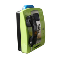 Téléphone public de campus scolaire en acier laminé avec système RFID, communication IP, analogique et 4G, durable, uniquement pour l'appel.