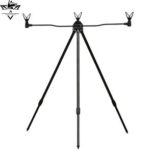 Soporte telescópico para cañas de pescar, <span class=keywords><strong>Mini</strong></span> trípode plegable portátil para caña de pescar, equipo de pesca ajustable para agua salada - Product Image 1