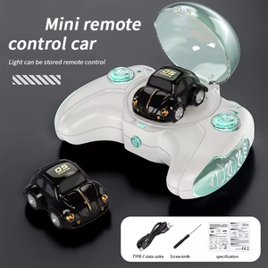 Voiture télécommandée miniature portable, fabriquée en matériau ABS durable, adaptée aux jouets interactifs parent-enfant en intérieur et en extérieur. - Product Image 1