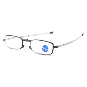 <span class=keywords><strong>Gafas</strong></span> de lectura con montura de Metal <span class=keywords><strong>plegables</strong></span> compactas a la moda para hombre, <span class=keywords><strong>gafas</strong></span> presbiópicas <span class=keywords><strong>plegables</strong></span>, antiluz azul para mujer, hipermetropía - Product Image 1