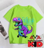 T-shirt régulier court vietnamien décontracté/streetwear/vêtements de plage vert citron col rond (col rond)