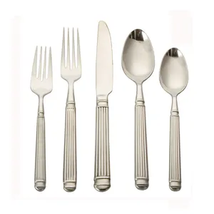 Alat Makan Turki, Stainless Steel Turki Set Berdiri Alat Makan Halus untuk Natal