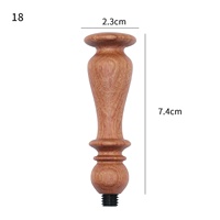 Manche de tampon en bois de bouleau ciré et bois de rose, style colonne romaine vintage, pour tampon à tête métallique en laiton massif pour gaufrage de perles de cire, Fabricant