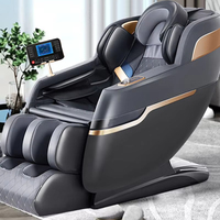 Fauteuil de massage mini 2023 moderne avec airbag, pression 6D, lumière, rouleaux pour tout le corps, zéro gravité et inclinable