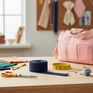 สายรัดผ้าทอ Ilan ขนาด 3.8 ซม. x 3 ม. สีกรมท่า โพลีเอสเตอร์ทวิลล์ทนทาน สำหรับทำกระเป๋า - Product Image 2