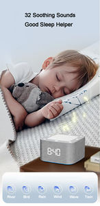 Réveil intelligent portable rechargeable, haut-parleur de bureau, télécommande, horloge, machine à sons naturels, application de sommeil, machine de cinéma maison - Product Image 4