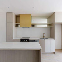 Meubles de cuisine en bois, design de luxe, Simple et moderne, Base en bois