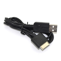 Cable de carga y transferencia de datos con conectores USB-A/USB-C para PSP Go (PSP-N1000/N1000) para sincronización con PC