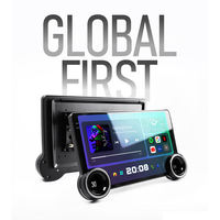 Lecteur DVD de voiture Android 2K, autoradio Android 10,1 pouces avec double bouton, grand écran, navigation et écran partagé