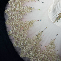 Costume de danse pour enfants pour filles, tenue de performance pour compétition de scène, robe tutu de ballet imprimé avec justaucorps de danseuse