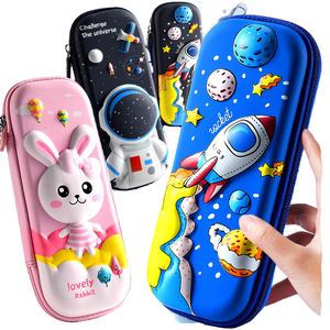 Оптовая продажа, большой вместимости, 3D Kawaii Animal 3D, тканевый пенал из ЭВА, органайзер для школы для мальчиков и девочек - Product Image 1