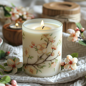 Bougie aromathérapeutique unique à l'huile essentielle d'<span class=keywords><strong>Irene</strong></span>, cadeau premium pour la maison, la chambre à coucher, parfum désodorisant avec senteur de pêche - Product Image 1