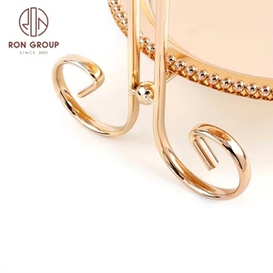 Sinh Nhật Trang Trí Bánh Đứng Chất Lượng Cao Đa Hai Lớp Cupcake Đứng Hiển Thị Bánh Cưới Đứng Vàng - Product Image 4