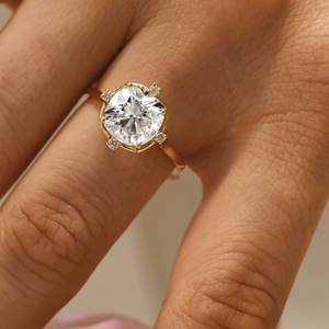 925 Silver Lab made Diamond Open Circle Stud Pendientes Hecho a mano Producto a granel para mujeres y hombres Regalo - Product Image 4