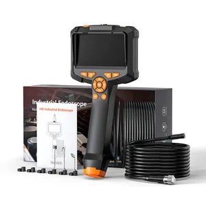 Handheld Pipe Sewer Industrial Video Inspection Endoscope Camera 1080P 8MM 2MP Borescope Camera Tool With Display