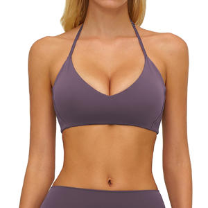 Disko Sport Soutien-gorge de yoga pour femme, col halter, sans couture, respirant, à séchage rapide, pour le fitness et la course à pied 5529 - Product Image 4