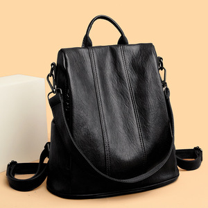 Bags Women 2025 Fashion Genuine Leather Backpack Casual Large Capacity College Wind Travel Student Bag Mummy Bag <strong>Handbag</strong> - Product Image 2
