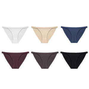 Braguitas de algodón de alta calidad para mujer, de seda helada, corte triangular, talla XL, tiro bajo, transpirables, de pierna ancha, con entrepierna de algodón, cómodas para uso diario, lisas, ODM, cintura. - Product Image 2