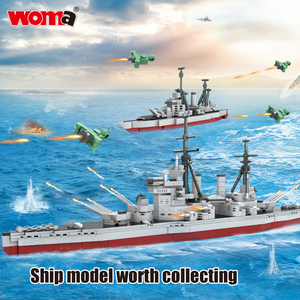 Décor <span class=keywords><strong>à</strong></span> la maison War Fleet Ship Model Battleship Collectible Building Block Set pour enfants et adultes Spielzeug Games - Product Image 3