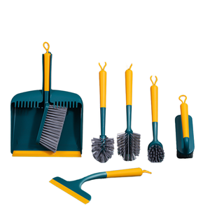 Kit de brosses de nettoyage pour cuisine <span class=keywords><strong>Klear</strong></span>, brosse en nylon, manche en PP, écologique, sans danger pour les bébés, pour le nettoyage des vaisselles/bouteilles/fenêtres, des espaces étroits - Product Image 1