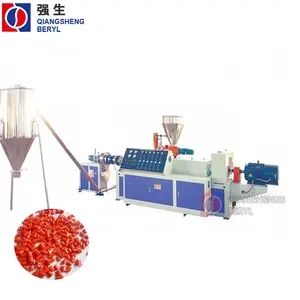 Produsen Cina Harga twin-screw extruder Pvc Hot Cutting granule mesin pembuat garis Granulating Line