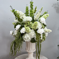 Guirlande d'allée de mariage, fleurs artificielles en soie longue durée, boule de fleurs artificielles en soie, décoration de mariage, centres de table de mariage