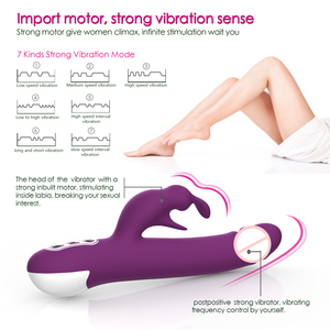 Vibrador de Clítoris Rotatorio <span class=keywords><strong>Y</strong></span> Love Big Dildo, Vibrador de Silicona Suave para el Punto G, Potente Vibrador de Conejo, Juguetes Sexuales para Mujeres, OEM <span class=keywords><strong>y</strong></span> ODM - Product Image 6