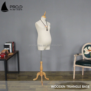 Maniquí de mujer <span class=keywords><strong>embarazada</strong></span> con base de madera, parte superior del cuerpo, torso envuelto, sin cabeza, <span class=keywords><strong>tienda</strong></span> de <span class=keywords><strong>ropa</strong></span> - Product Image 4