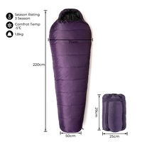 CHENYUE BSCI EN 23537 Sac de couchage d'hiver personnalisé pour l'extérieur, imperméable, pour la randonnée, pour adultes