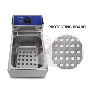 Friteuses électriques professionnelles de qualité commerciale multi-prises en acier inoxydable de comptoir 16 <span class=keywords><strong>220V</strong></span> 2.5Kw en provenance de Chine - Product Image 5