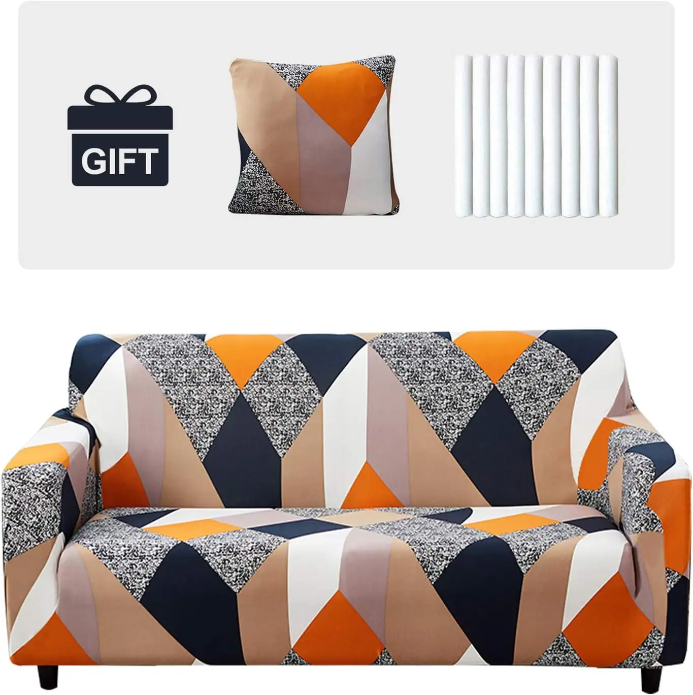 Kabartmalı toptan özel Ektorp kesit kanepe Slipcovers emin Fit 1 2 3 koltuklu streç elastik kanepe kılıfı