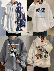 <span class=keywords><strong>Pull</strong></span> à col uni à manches longues pour hommes et femmes, tendance automne, mode, chaud, respirant, tissu tricoté, coupe ample - Product Image 2