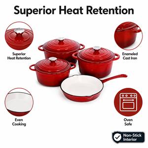 4pcs Cookware Set Enamel <b>Pot</b> <b>Pot</b> Home Kitchen Use Multiple Colors Home Stewed Frying <b>Pan</b> - Product Image 2
