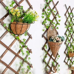 Jardinière d'intérieur extensible suspendue en <span class=keywords><strong>bois</strong></span> Cadre en <span class=keywords><strong>treillis</strong></span> Support vertical pour plantes à air Mur en <span class=keywords><strong>treillis</strong></span> de <span class=keywords><strong>bois</strong></span> pour pots de fleurs de jardin Jardinières - Product Image 5