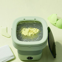 Outil de nettoyage intelligent, lave-linge avec panier rotatif, pliage des vêtements, machine à laver, sous-vêtements, portable, automatique, disponible en dortoir