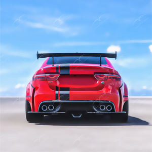 Adecuado para <span class=keywords><strong>Jaguar</strong></span> <span class=keywords><strong>XE</strong></span> <span class=keywords><strong>Project</strong></span> <span class=keywords><strong>8</strong></span> alerón trasero de coche Modificación de decoración de fibra de carbono nuevo Kit de carrocería de fibra de vidrio Kit de carrocería de actualización - Product Image 4