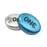 Couvercle ovale en étain gaufré 3D personnalisé, épaisseur 0,25 mm, pour mini-boîte cadeau, impression OEM