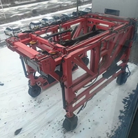 Chariot transpalette mobile automatisé (RTG) de 30 à 60 tonnes à pneus en caoutchouc pour conteneurs maritimes, avec moteur et boîte de vitesses