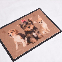 Tapis de sol en caoutchouc avec Logo d'intérieur ou d'extérieur, pour Garage et maison, poils découpés